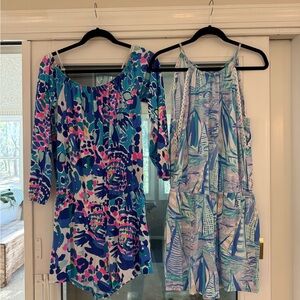 Two Lilly Pulitzer Rompers. $20 for both